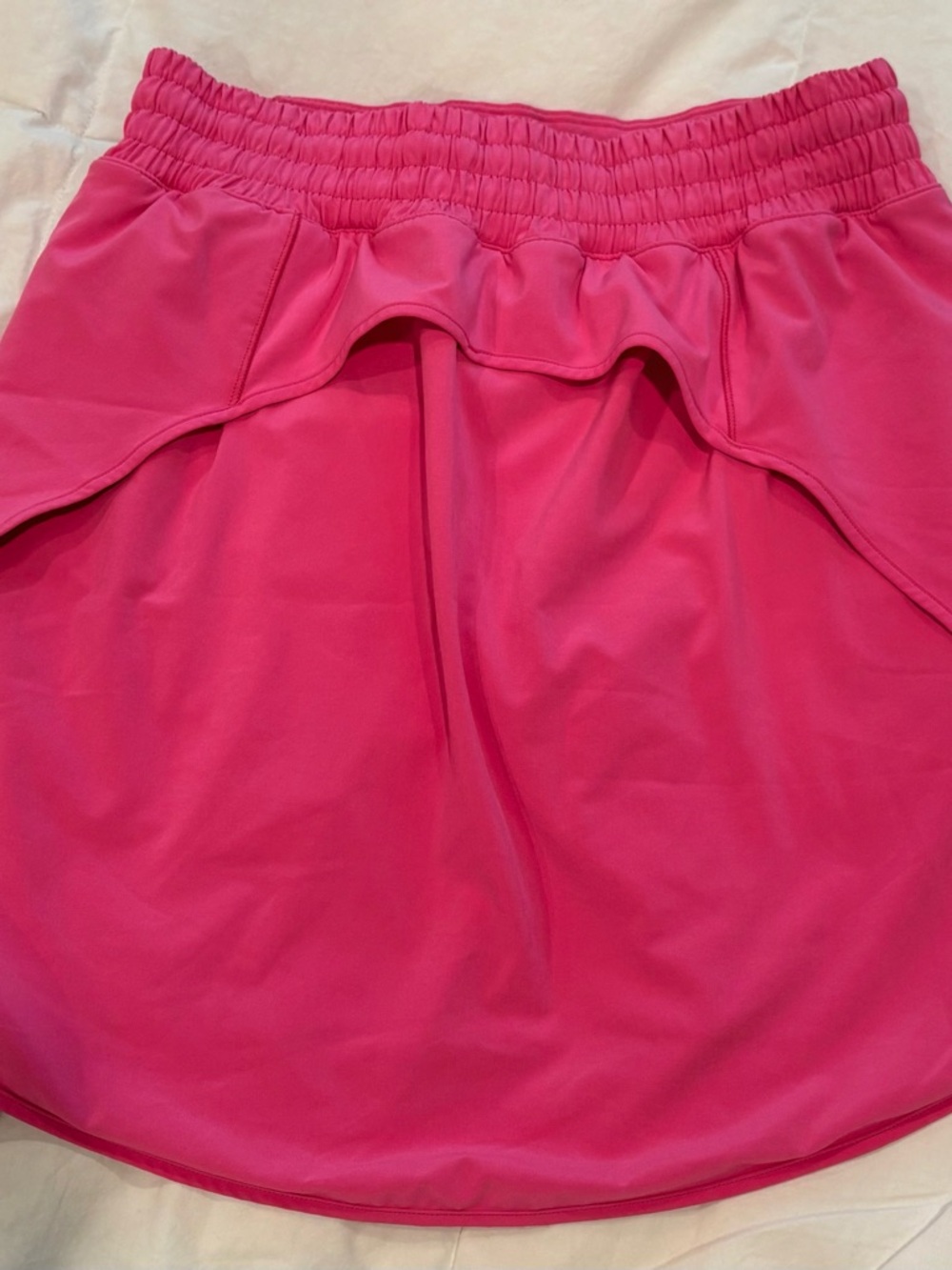 RARE Lululemon Hot Pink Tennis Skirt Size 6 Built-In Shorts Athletic - Picture 3 of 5